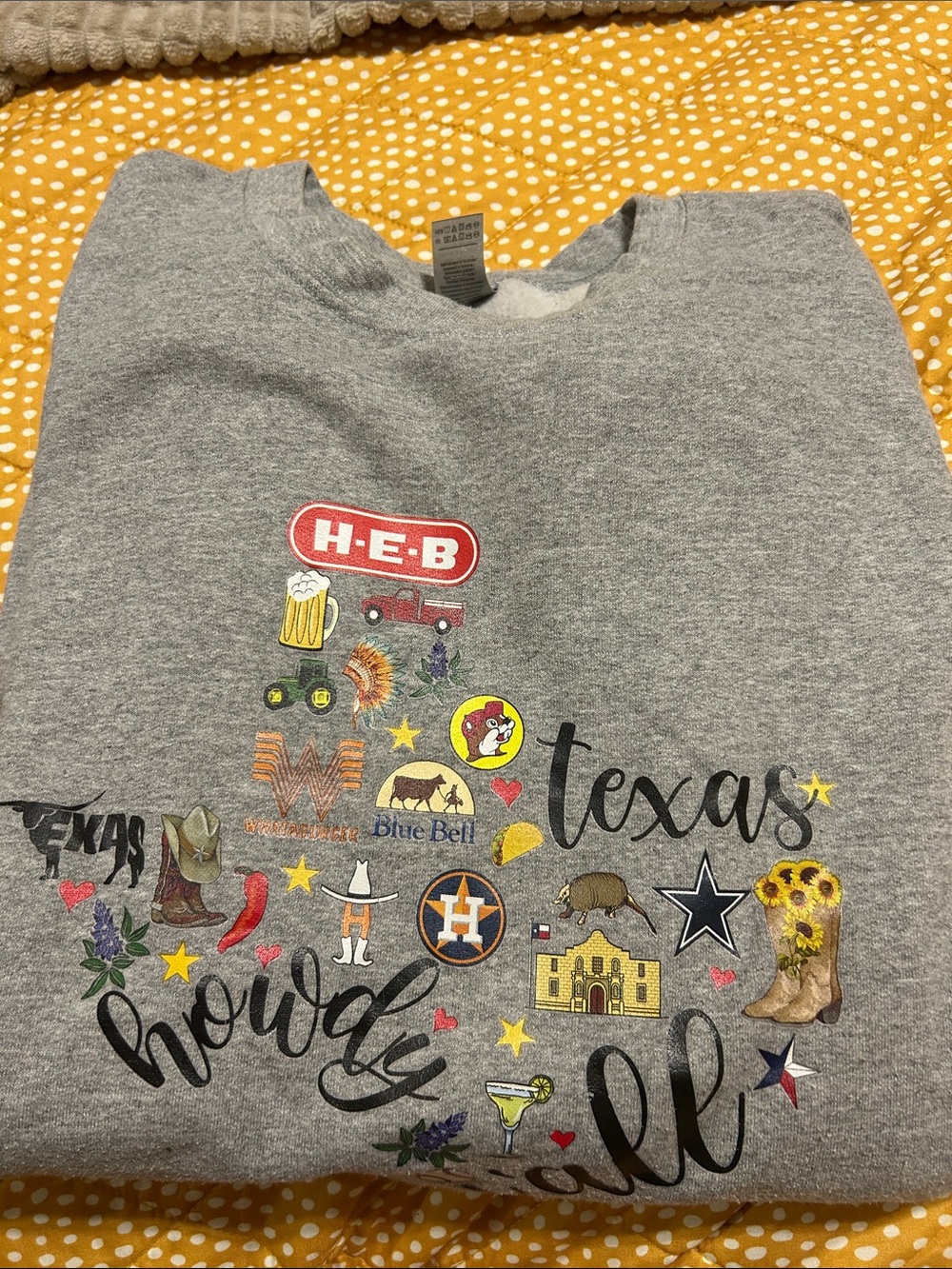 Gray Texas Graphic Sweatshirt
